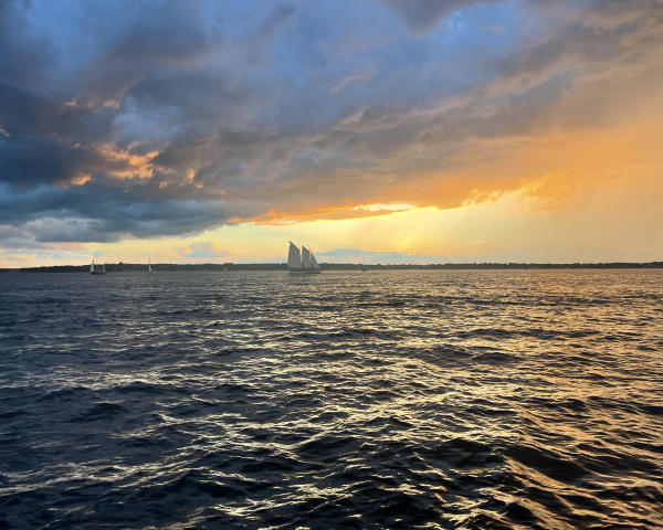 sailboat on Narragansett Bay