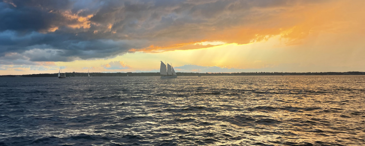 sailboat on Narragansett Bay